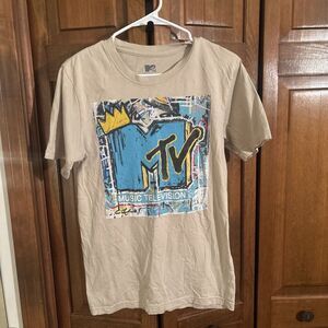 Tan MTV  T-shirt Size Small